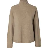 Selected Cille Cashmere Striktrøje Med Høj Hals
