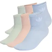 Adidas Originals Sokker 'Mid Ankle 6 Pairs' pastelblå / mint / lyserød