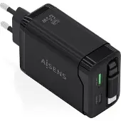 Aisens Asch-65w3p071-bk Usb-a-og Usb-c-vægoplader
