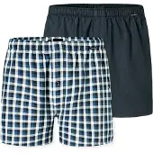Schiesser Boksershorts marin / hvid