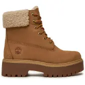 Timberland Timberlandtil kvinder. TB0A2PU67541 Stone Street vandtætte ankelstøvler i læder, brune (39 W), Fast, Blonder, Casual, Bæredygtig