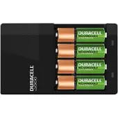 Duracell High-Speed Value CEF14 - 4 t batterioplader - (for 4xAA/AAA) 2 x AA type - NiMH - 1300 mAh - 7 Watt - med 2 x AAA NiMH 750 mAh genopladelige batterier