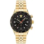 Versace Ur - - Hellenyium VE2U00622 - Kvarts - Rustfrit stål - 44 mm - Sort
