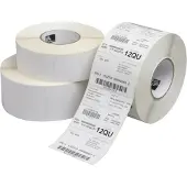 Zebra Z-Perform 1000D - Kasse med 12 ruller etiketter m. permanent klæber - skinnende hvid - 101.6 x 76.2 mm (930 etiketter pr. rulle)
