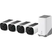 Eufy eufyCam E40 4-Cam Kit + HomeBase S380, IP-sikkerhedskamera, Indendørs & udendørs, Trådløs, Væg, Sort, Hvid, Kugle (form)
