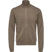 Selected Cardigan 'Berg' brun-meleret