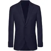 Hackett Londontil mænd. HM441678 Jakke Lana navy (38/32), Casual, Party, Bomuld, Klassisk, Lange ærmer, Blå