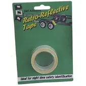 PSP Retro reflektortape 25 mm x 2,5 m hvid 2 rulle