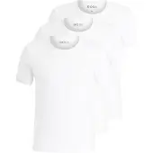 BOSS BOSStil mænd. 50475284 Pakke med 3 RN 3P Classic hvide T-shirts (XXL), Casual, Bomuld, Korte ærmer