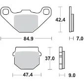 Moto-Master Aprilia/fantic/kawasaki/rieju 409904 Bremseklodser