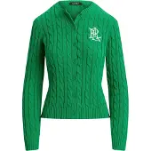 Ralph Lauren Cardigan grøn / hvid
