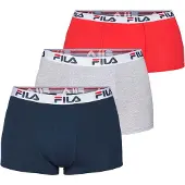 FILA Boksershorts marin / grå / blodrød / hvid