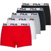 FILA Boksershorts grå-meleret / rød / sort / hvid