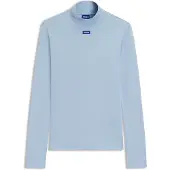 HUGO Easy 01 Blue T-shirt Med Lange ærmer