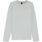 Hugo Boss T-shirt med lange ærmer i bomuld med logopatch