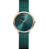 Bering Dameur 15729-868 Ultra Slim Grøn/Stål Ø29 mm