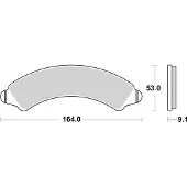Brembo 07po16sd Sintrede Bremseklodser