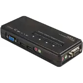 StarTech.com 4-ports Usb Kvm-switch Med Lyd Og Kabler