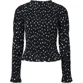 Y.A.S Bluse 'YASCHEMMA' sort / hvid