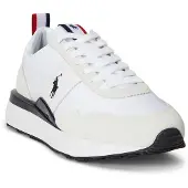 Ralph Lauren Polo Ralph Laurentil mænd. 809P01638001 Hvide Train 89 sneakers i ruskind og oxford (39), Læder, Fast, Blonder, Casual