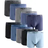 Next Boksershorts lyseblå / blå-meleret / grå-meleret / sort