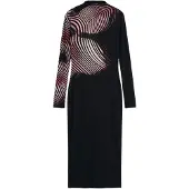 Desigual Kjole gammelrosa / sort / hvid
