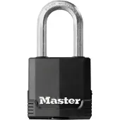Master Lock Excell No. M115 - Hængelås - nøgle - 4 nåle - sort