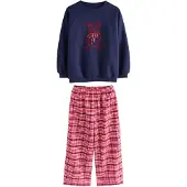 Next Nattøj navy / cranberry