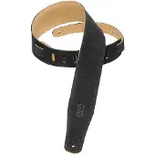 Levys Leathers MS26 Suede Leather Strap Black