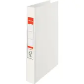 Esselte Vivida ringordner, 30% recirkuleret PP-folie (før-forbrug) FSC A4 2RR/25 mm VIVIDA hvid - (10 stk.)
