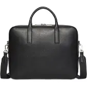 Calvin Klein Laptoptaske 'Metal Logo' sort