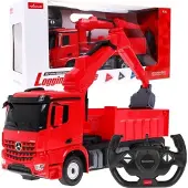 Rastar Mercedes-Benz Arocs Fjernstyret Lastbil med kran 2.4G, Gul