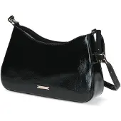 Caprice Handbag, black, made of Leather and textile, Size 1