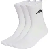 Adidas Sokker Cushioned Sportswear Crew 3-pak - Hvid/sort, størrelse 46-48