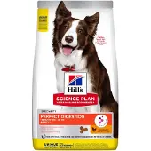 Hills Science Plan Perfect Digestion Adult 1+ Medium med kylling & brune ris - 2,5 kg