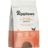Applaws blandet fodring: Tør- og vådfoderpakke - 2 kg Adult Kylling & Laks + 6 x 70 g Havfisk