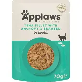 Applaws Natural i bouillon 12 x 70 g - Tun med ansjoser