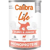 Calibra Liv Kan Hvalp Og Junior Lam Og Ris 6x400g Hundemad
