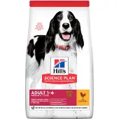 Hill's Pet Nutrition Adult 1-6 Medium med kylling - 6 kg