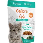 Calibra Life Pouch Steriliseret Laks I Sauce 28x85g Vådfoder Til Kat