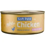 Prins Soft Paté Kitten og Adult kylling vådfoder til katte