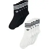 Adidas Sokker '3-STRIPES CREW 10 PAIRS' sort / hvid