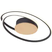 QAZQA Design loftslampe træ inkl. LED 3-trins dæmpbar - Rowan