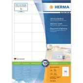 Hama Premium - Papir - mat - permanent selvklæbende - hvid - 63.5 x 33.9 mm 2400 etikette(r) (100 ark x 24) laminerede adressemærkater