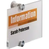 Durable CRYSTAL SIGN - Skilteholder - dørmonteret - gennemsigtig