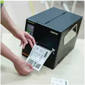 Brother TJ-4120TN - Etiketprinter - direkte termisk/termisk overførsel - Rulle (12 cm) - 300 dpi - op til 178 mm/sek. - LAN, seriel, USB vært, USB 2.0