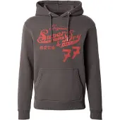 Superdry Sweatshirt mudderfarvet / rød