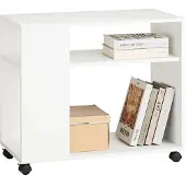 SoBuy lavt bord på hjul FBT34-W