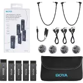Boya W4 1rx-4tx Trrs-trs Trådløs Mikrofon