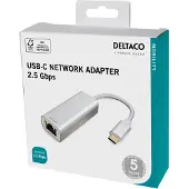 Deltaco USB-C Network Adaptor 2.5Gbps